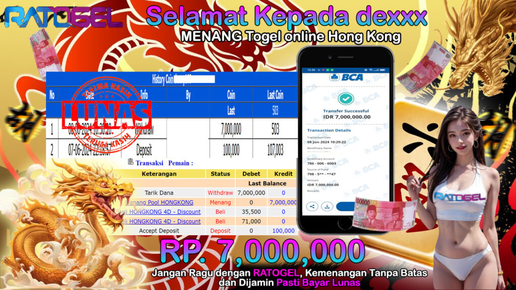 BUKTI JP TOGEL POOL HONGKONG TERPERCAYA DI INDONESIA TGL 08-06-2024